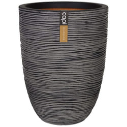 Capi Vase Nature Rib Elegant Low 46x58cm Anthracite Planter Basket Raised Bed
