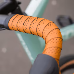 Bike Handlebar Tape I Leather Look Bar Tape Road Bike I Non-Slip Bike Tape Includes Handlebar Plugs I SpeedRibbon BHT-12 Brown