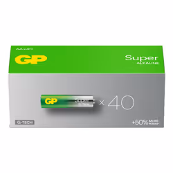 GP Batteries Super Alkaline GPSUP15A984S40, Single-use battery, AA, Alkaline, 1.5 V, 40 pc(s), 14.5 mm