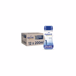 Advanced 1 First Infant Baby Milk Ready to Use Liquid Formula from Birth 200ml Pack of 12