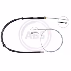 Brake Cable; A.B.S.; 1970 Drum Brake; for RENAULT, MERCEDES-BENZ; 4154200385, A4154200385, 8200935175
