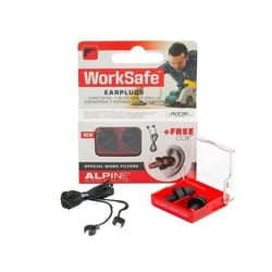 Alpine WorkSafe Reusable ear plug Black 2 pc(s)