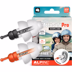 Alpine MotoSafe Pro Ear Plugs, black for Men