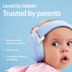 Alpine Muffy Baby - New & Improved Baby Ear Muffs Noise Protection for Babies and Toddlers - CE & ANSI Certified - Safe and Soothing Hearing Protectio