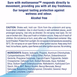Sure Women Motion Sense Anti-Perspirant Deodorant, Cotton Dry, 6 Pack, 150ml - Additional view 4
