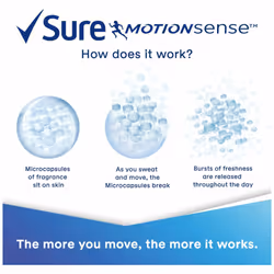 Sure Women Motion Sense Anti-Perspirant Deodorant, Cotton Dry, 6 Pack, 150ml - Additional view 7