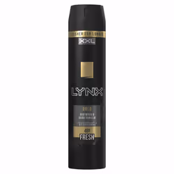 Lynx XXL 48H Fresh Deodorant Body Spray, Gold, 6 Pack, 250ml