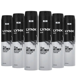 Lynx XXL 48H Dry Protection Anti-Perspirant Deodorant, Black, 6 Pack, 250ml