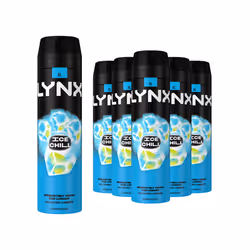 6pk Lynx 48H Fresh Deodorant & Body Spray - Ice Chill | 6 x 200ml