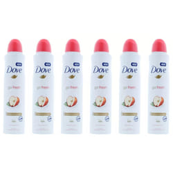 6 x 250ml Dove Apple & White Tea Anti-Perspirant Deodorant Spray 0% Alcohol