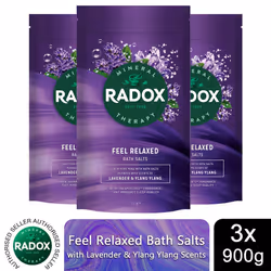 Radox Mineral Therapy Bath Salts Sleep Aromatherapy, 3x900g