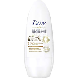 Dove Care Secret Regenerating Ritual Coconut and Jasmine Blossom Fragrance 0% Roll-On Deodorant Pack of 6 x 50 ml