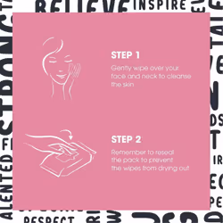 Simple Little Mix Biodegradable Cleansing Wipes 25wipes