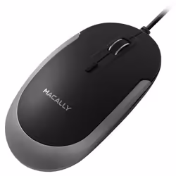 Macally UCDYNAMOUSE-SG mouse Office Ambidextrous USB Type-C Optical 2400 DPI