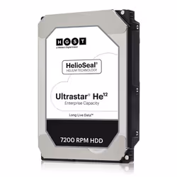 Western Digital Ultrastar He12, 12 TB, 7200 RPM, 256 MB, 3.5", SAS