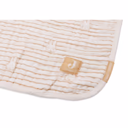 Miffy Stripe Biscuit Baby Blanket, 75 x 100 cm, 100% Cotton, For Baby Cot, Muslin Blanket, 0.5 TOG, Oeko-Tex Certified
