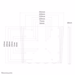 Neomounts FPMA-W110 TV mount wall 10-40" - ultra-flat - Additional view 3