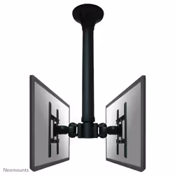 Neomounts FPMA-C200D Dual monitor/TV mount ceiling 10-40" - h 64-104 cm, 25.4 cm (10"), 101.6 cm (40"), 75 x 75 mm, 200 x 200 ...