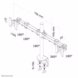 Neomounts FPMA-D960D Monitor arm 10-27" - Additional view 7