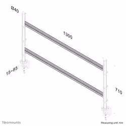 Neomounts FPMA-DTB200 Toolbar desk rail 10-24"