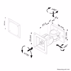 Neomounts FPMA-DTBW200 Toolbar monitor bracket 10-30" - full motion