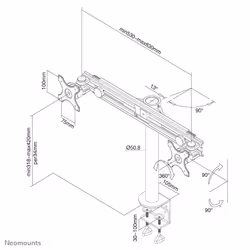 Neomounts FPMA-D700D Monitor arm 19-30" - Additional view 4