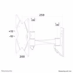 Neomounts FPMA-W825 Monitor/TV mount wall 10-40" - full motion - Additional view 7