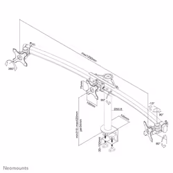 Neomounts FPMA-D700D3 Monitor arm 10-27" - Additional view 8