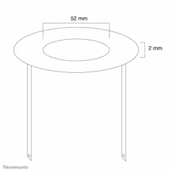 Neomounts FPMA-CRW5 Ceiling cover - diam. 52 mm