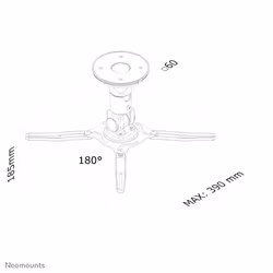 Neomounts BEAMER-C50 Beamer ceiling mount - h 18,5 cm - full motion - Additional view 5