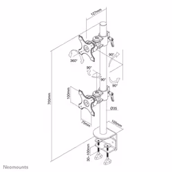 Neomounts FPMA-D700DV Monitor arm 10-27" - Additional view 6