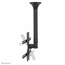 Neomounts FPMA-C400BLACK Monitor/TV mount ceiling 32-60" - h 64-104 cm - Additional view 5