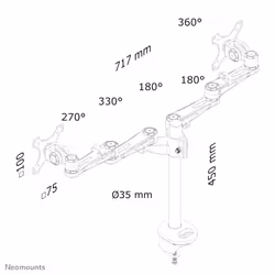 Neomounts FPMA-D935DG Monitor arm 10-27" - Additional view 6