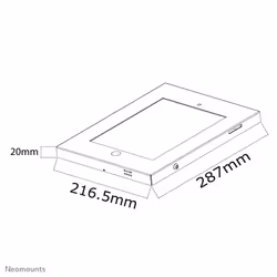 Neomounts IPAD2N-UN20BLACK Tablet wall mount 9.7" - lockable - Additional view 4
