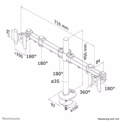 Neomounts FPMA-D960DG Monitor arm 10-27" - Additional view 6