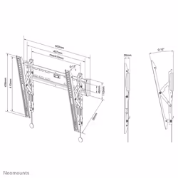 Neomounts NM-W345BLACK TV mount wall 32-55" - tiltable