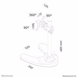 Neomounts FPMA-D700 Monitor stand 10-30" - Additional view 6