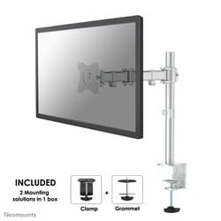 Neomounts NM-D135SILVER Monitor arm 10-30"