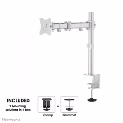 Neomounts NM-D135SILVER Monitor arm 10-30"