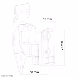 Neomounts NM-WS300WHITE Sonos Play3 speaker wall mount - full motion - Additional view 3