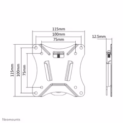 Neomounts NM-W25BLACK Monitor/TV mount wall 10-30" - ultra-flat - Additional view 8