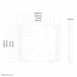 Neomounts FPMA-W25BLACK Monitor/TV mount wall 10-30" - ultra-flat - Additional view 8