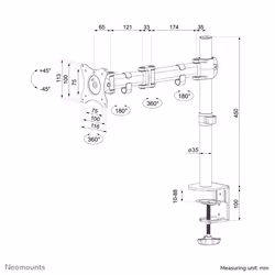 Neomounts NM-D135WHITE Monitor arm 10-30" - Additional view 8