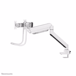 Neomounts NM-D775DXWHITE Monitor arm 10-32" - gas spring - Topfix - 180°-stop - Additional view 6