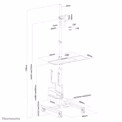 Neomounts FPMA-MOBILE1700 Mobile workstation 10-32" - Additional view 5