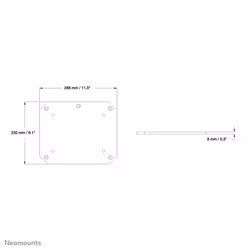 Neomounts PLASMA-M2SFPLATE Floor plate - bolt-down