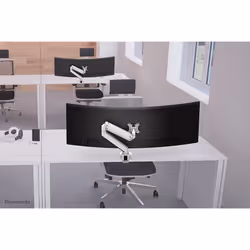 Neomounts NM-D775WHITEPLUS Monitor arm 10-49" - gas spring - Topfix - 180°-stop - Additional view 6