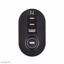 Neomounts DS22-840BL6 Desk socket with clamp and USB-C and USB-A ports - rapid charging - Additional view 6