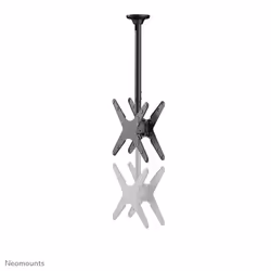 Neomounts FPMA-C340DBLACK Dual monitor/TV mount ceiling 32-75" - h 106-156 cm