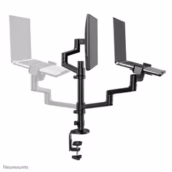 Neomounts DS20-425BL2 Monitor arm with laptop holder 17-27" - space saving - Additional view 4